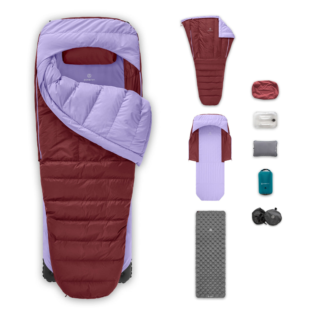 Most Convenient, Zippered Backpacking System